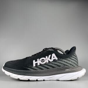 Hoka One One Mach 5 Men's Size 10.5 D Black White Road Running Sneakers Shoe GUC